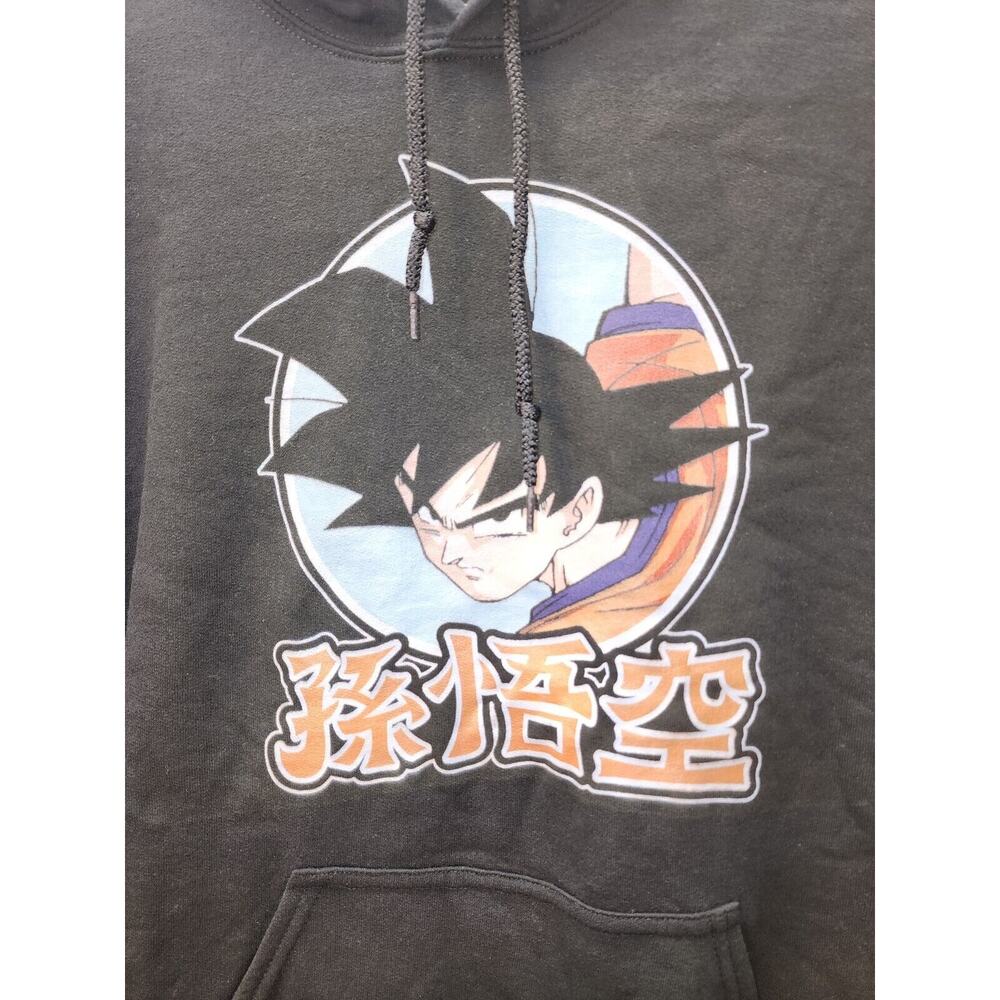 Gildan Dragon Ball Z Hoodie Mens Size Medium Black Graphic Fleece Pullover 3515 - Picture 2 of 8